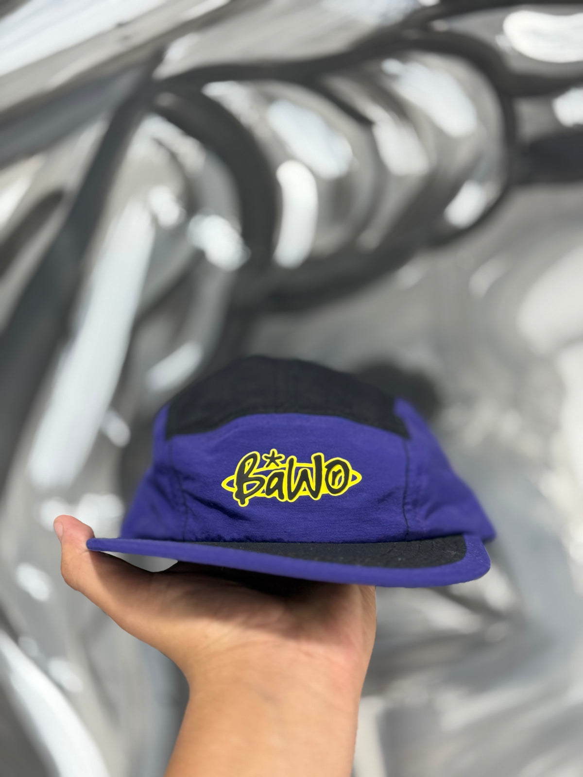 FIVE PANEL ROXO E AMARELO